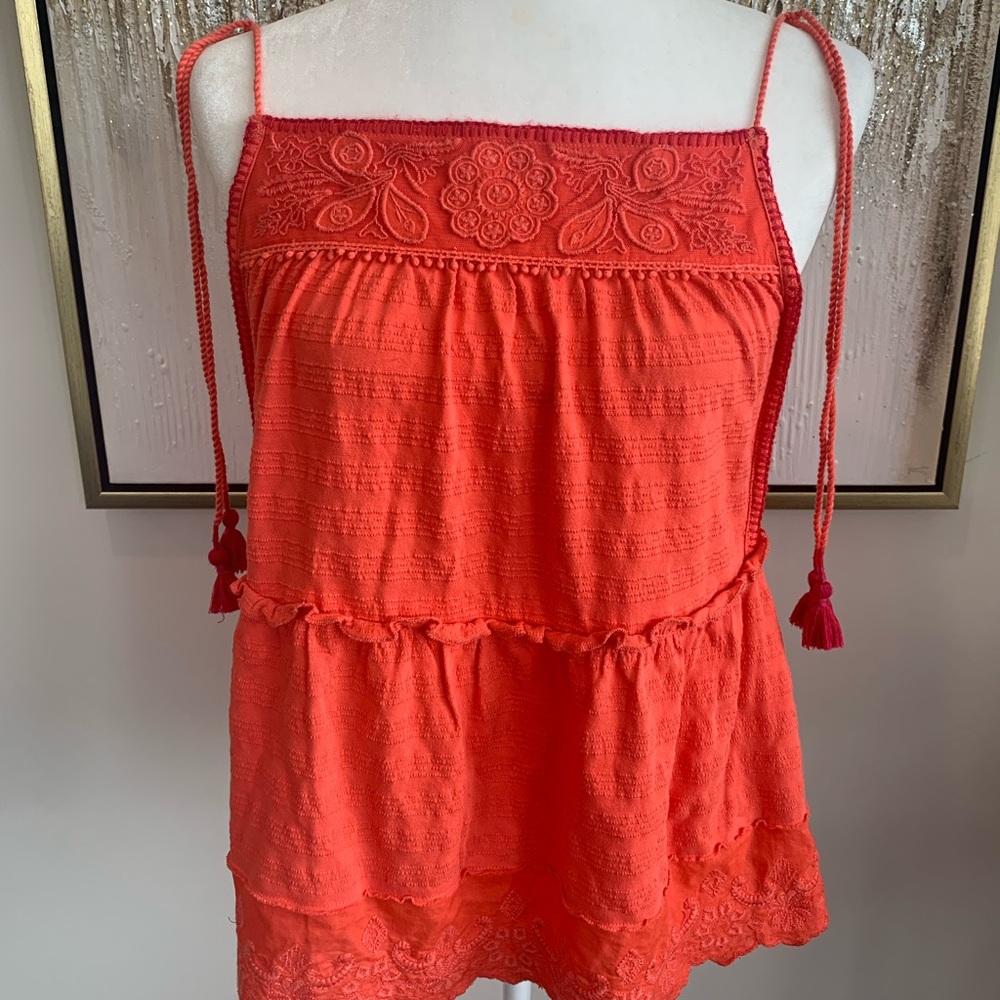 NWOT Anthropologie Embroidered Top